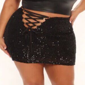 For The Night Sequin Mini Skirt